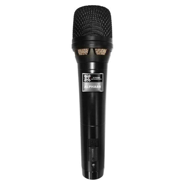 Xtreme Acoustics Alpha88 Professional Wired Cardioid Dynamic Microphone for Live Stage Performance, Vocal Singing, Studio Recording