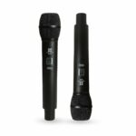 Xtreme Acoustics XAB02B Professional UHF Wireless Handheld Dual Channel Microphone System for Singing, Recording, Karaoke, Stage Events, Party, Amplifier PA Mixer (Black) - Image 8