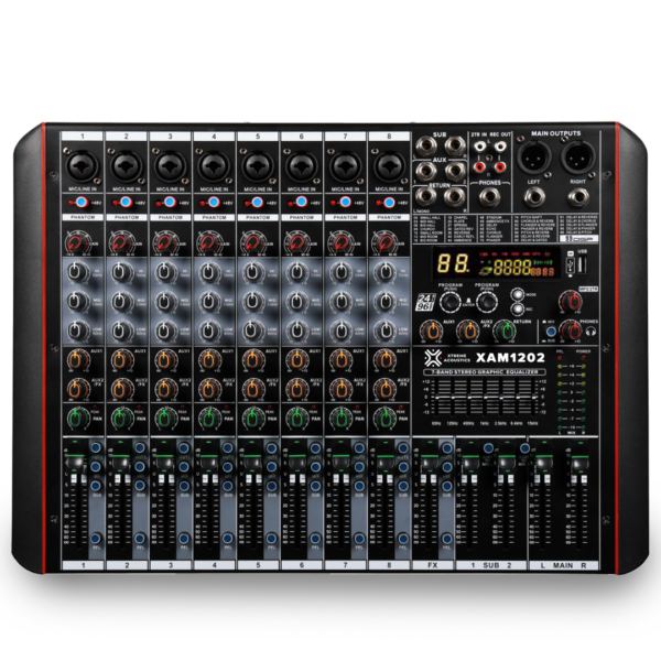 Xtreme Acoustics XAM1202 12-Channel Mixer Professional Audio Mixing Console